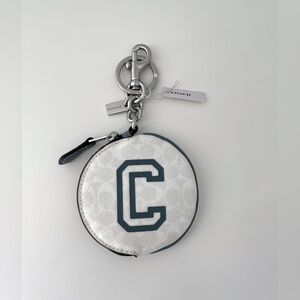 Coach Varsity Bag Charm Zipper Pouch
